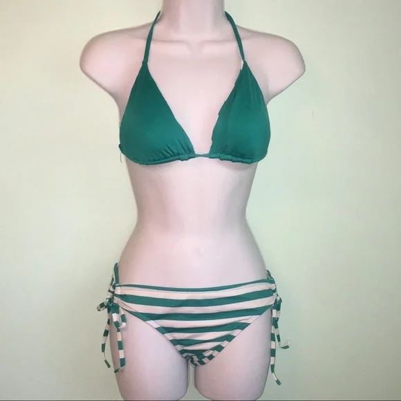 Mossimo Supply Co. Swim Mossimo Striped Triangle Top Bikini Size Small Poshmark